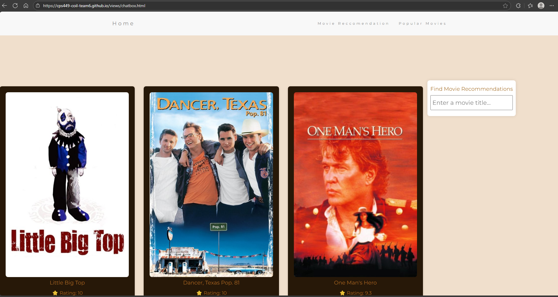 Movie Recommendation